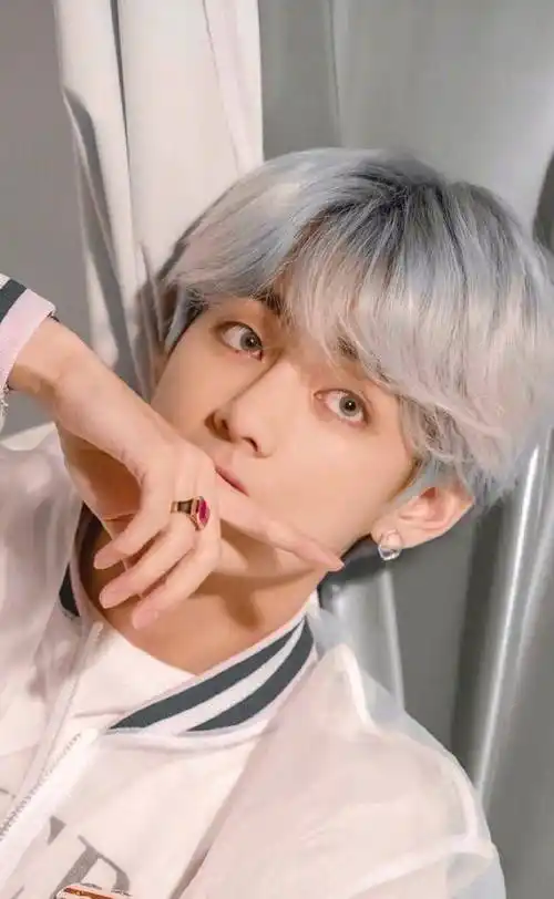 男星白发造型,王嘉尔边伯贤可爱迷人,范丞丞冷酷,王一博绝了!