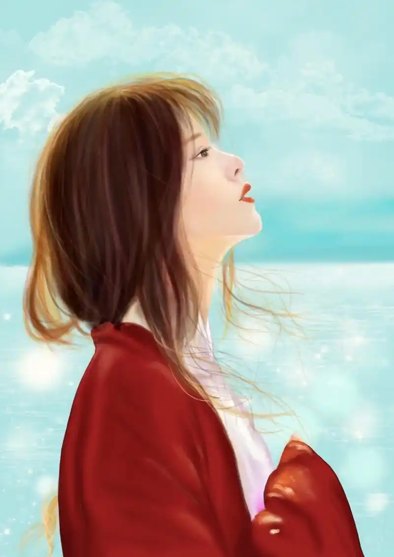 侧脸古风美女#板绘 #画画 #想画就画 #古风  - 抖音