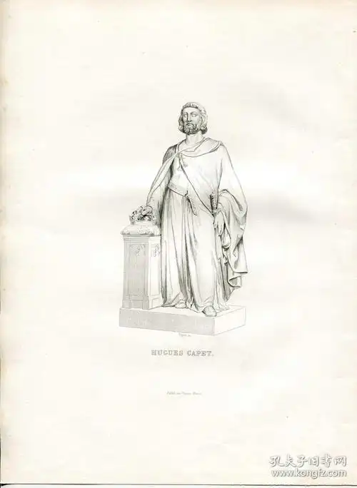 1845年钢版画雨果卡佩29522厘米