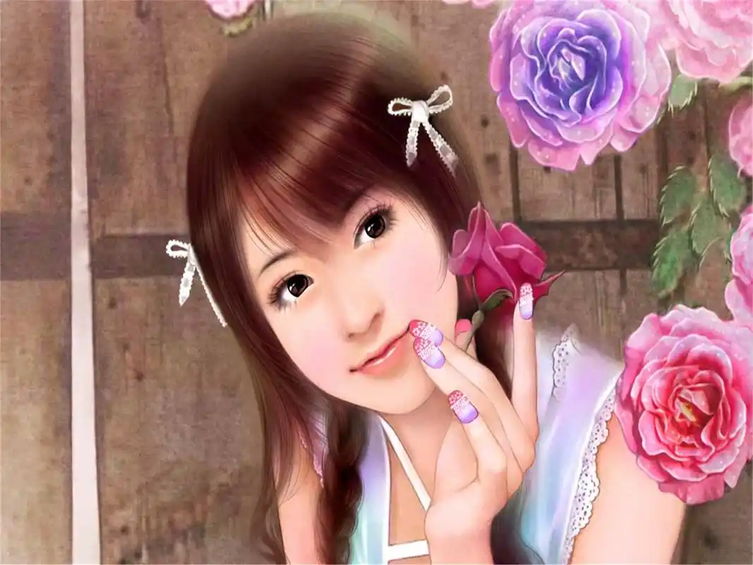 清纯美女唯美手绘人物壁纸图片大全 第二辑高清大图预览1920x1440