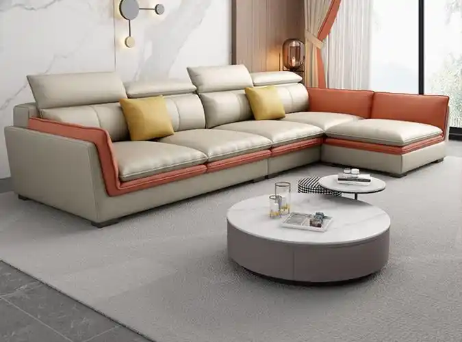 文归 免洗科技布沙发客厅现代简约轻奢小户型北欧拼色布艺沙发2021