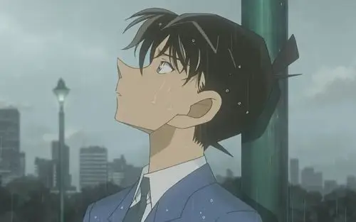 谁有工藤新一独自一人十分伤心的图片啊?