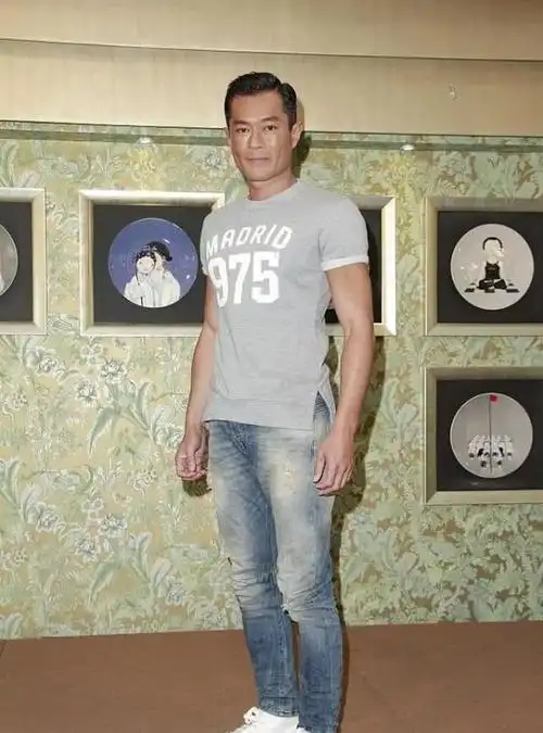 古天乐现身活动,穿灰色短袖t恤搭牛仔裤,帅气的样子似小伙!