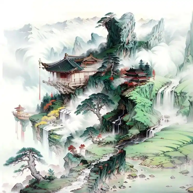 姓氏头像山水画#古风 #百家姓 #姓氏头像 # - 抖音