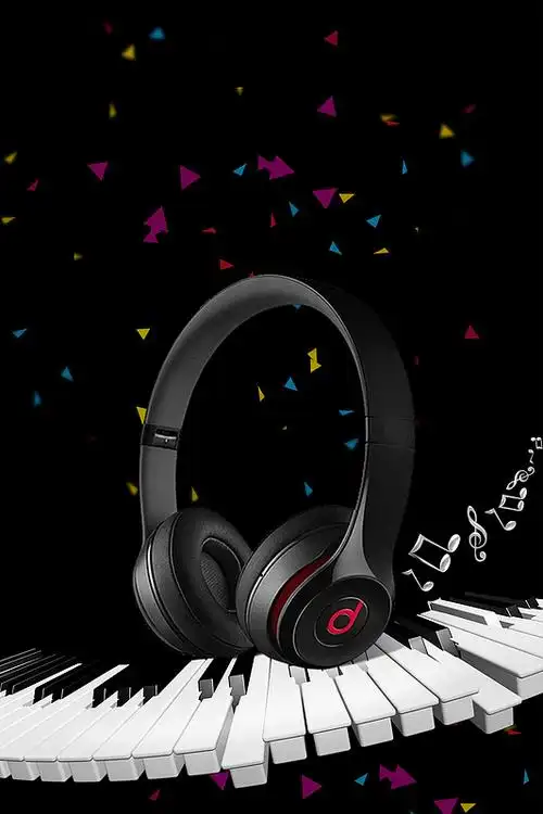音乐耳机海报背景素材_音乐耳机海报背景图片下载_觅元素