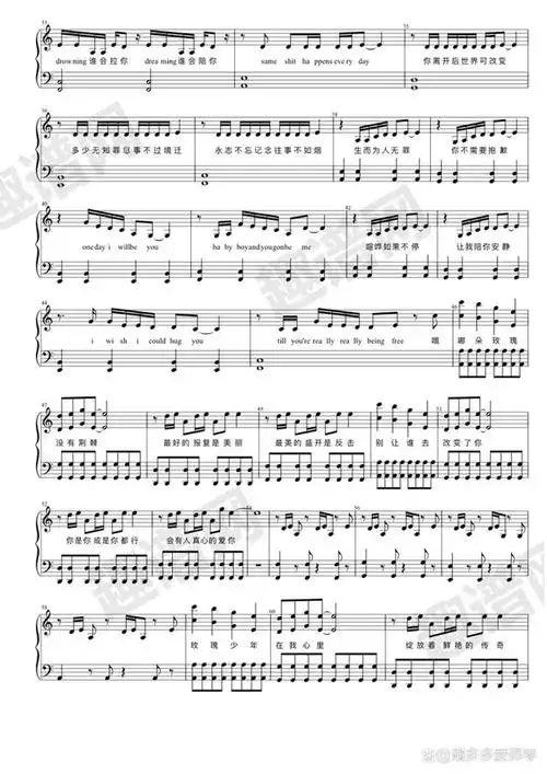 玫瑰终将绽放,少年向阳而生《玫瑰少年》五月天(含钢琴谱)