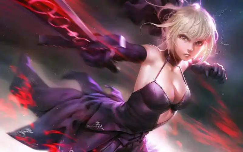 二次元动漫美女桌面壁纸