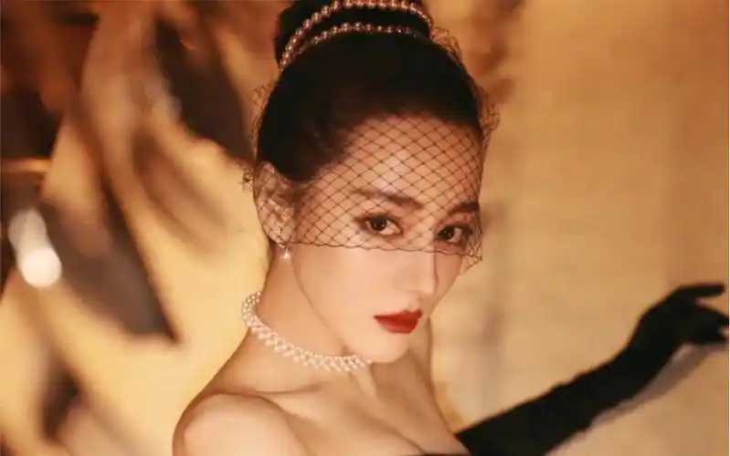 迪丽热巴微博之夜绝美造型同款珍珠项链复古优雅气质名媛馨艺手作