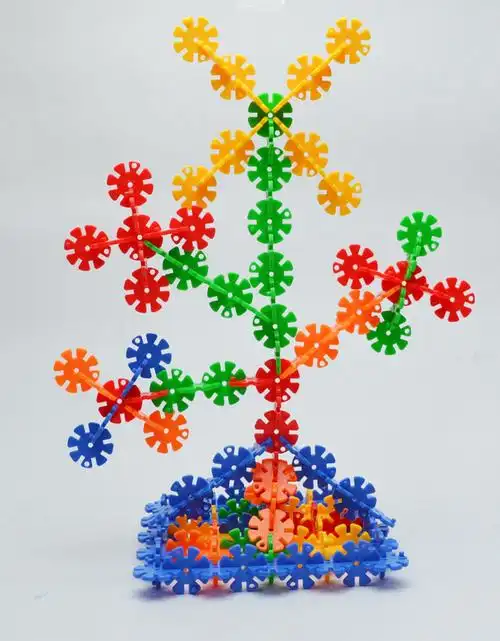 雪花片拼装益智积木儿童玩具成人塑料立体拼插图1-2男女孩3-6周岁