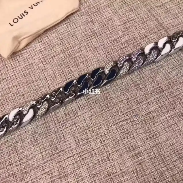 lv路易威登钛钢珐琅316钢手链22厘米