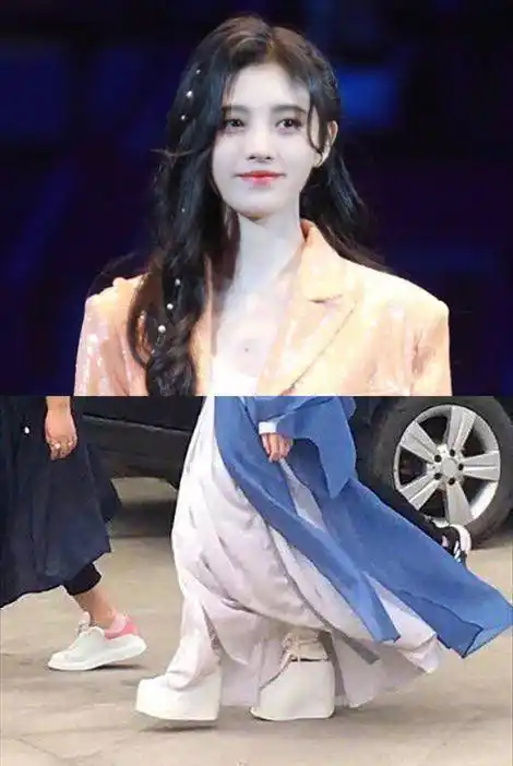 个矮的女明星选高跟鞋,张子枫赖美云很厉害,但没比过鞠婧祎!