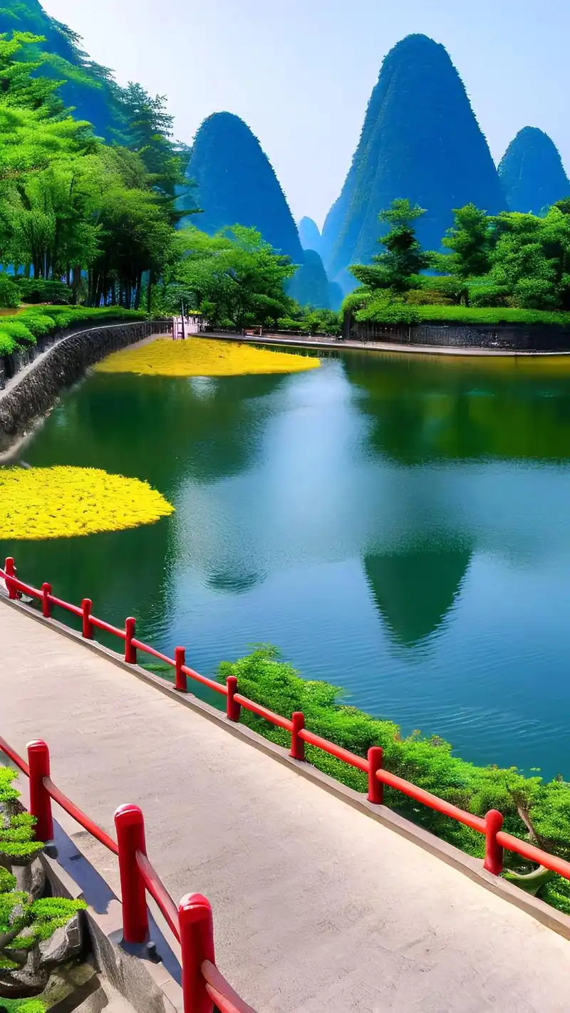 桂林山水.#图文伙伴计划 春天的桂林山水,峰峦叠嶂,植被繁茂 - 抖音