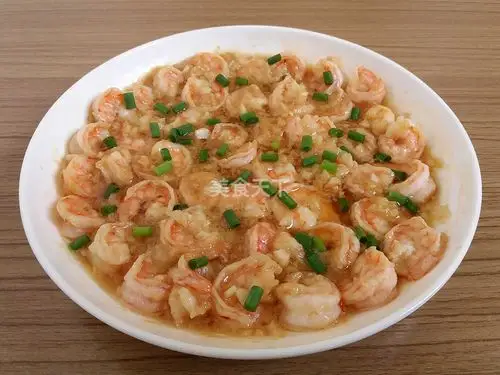 蒜蓉蒸虾仁