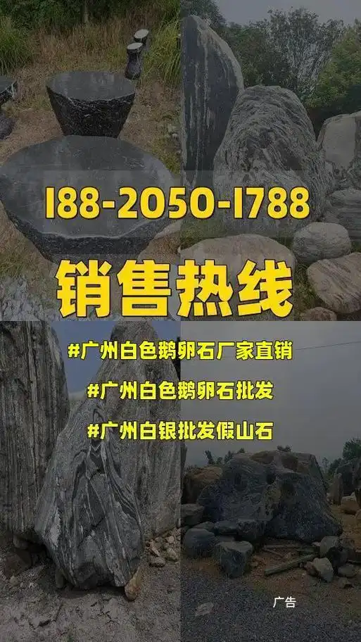 广州白色鹅卵石厂家直销.