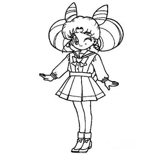 美少女简笔画图片,绘画图片,儿童文艺-绘艺素材网