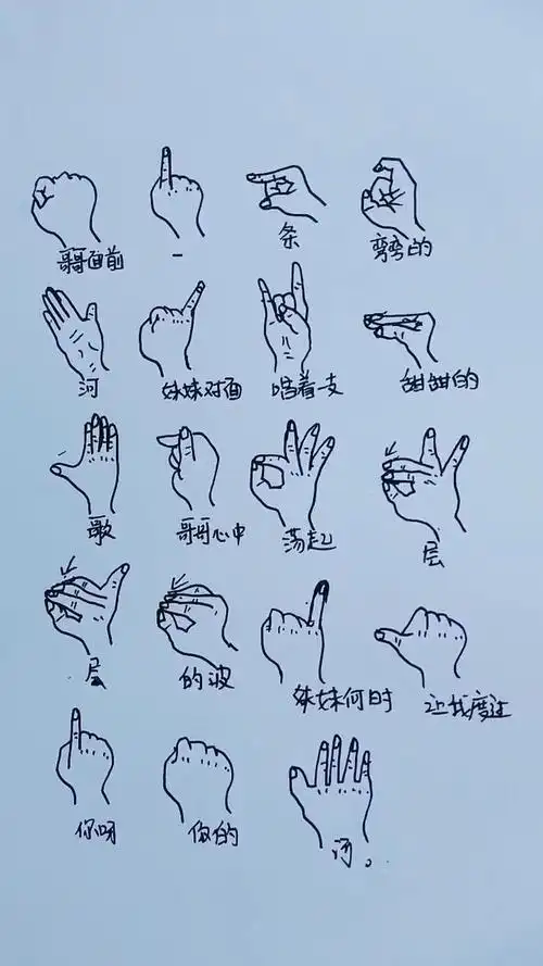 快把手势比划起来吧