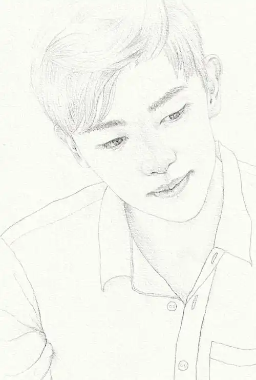 手绘线稿邓伦易烊千玺