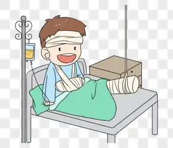 住院男孩图片
