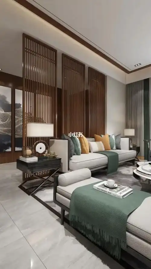 新中式风格别墅装修效果图大气展示中国风