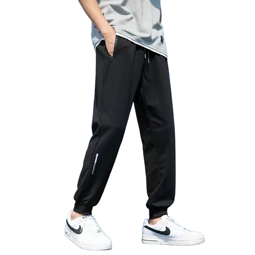 束脚运动裤子男春秋款黑色直筒裤男士花花公子裤夏季百搭休闲裤