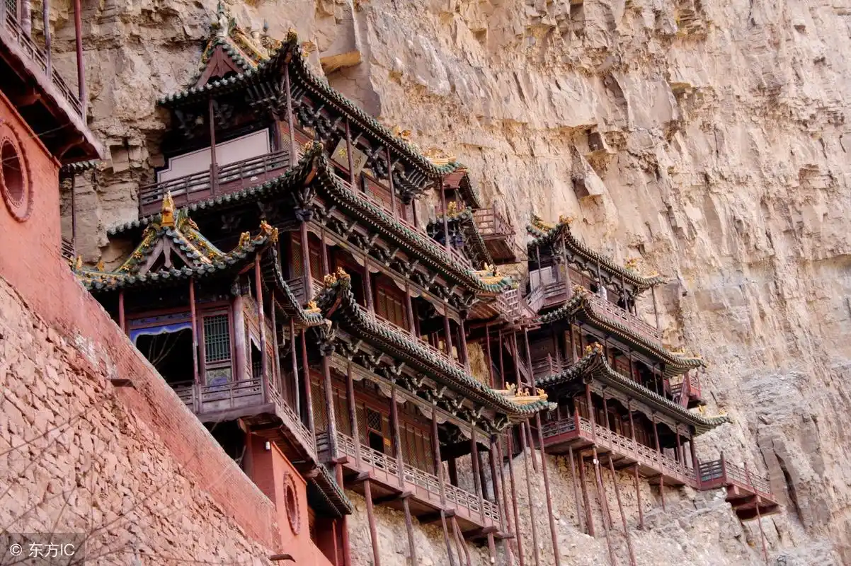 中国古代建筑奇观——恒山悬空寺,全球最奇险建筑之一