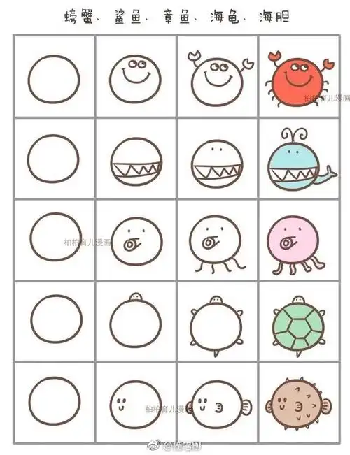 南站幼儿园香蕉四班-圆形创意画