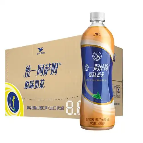 统一旗舰店阿萨姆奶茶原味茶饮料饮品印度assam500ml*15瓶整箱 - 宝贝