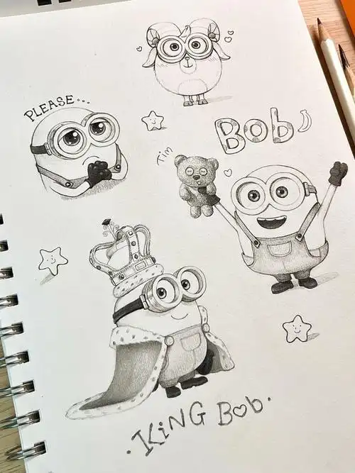 画张电影小黄人bob