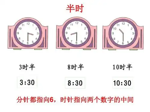2018人教版一年级上册数学《认识钟表2__半时》精品课件ppt