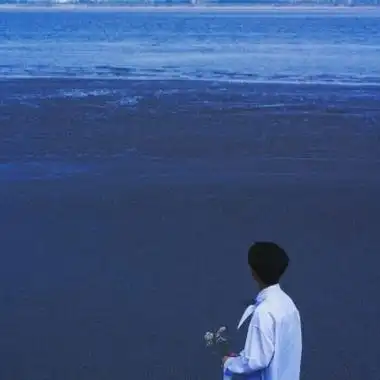 男生头像蓝色系帅气