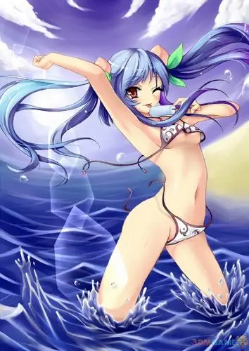 天气渐凉要保暖泳装诱惑动漫美女来升温