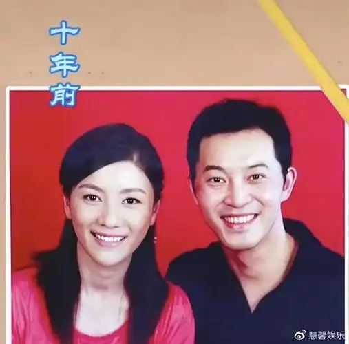 沙溢晒夫妻十年前后合影,自叹脑袋大了一圈,妻子变化不大