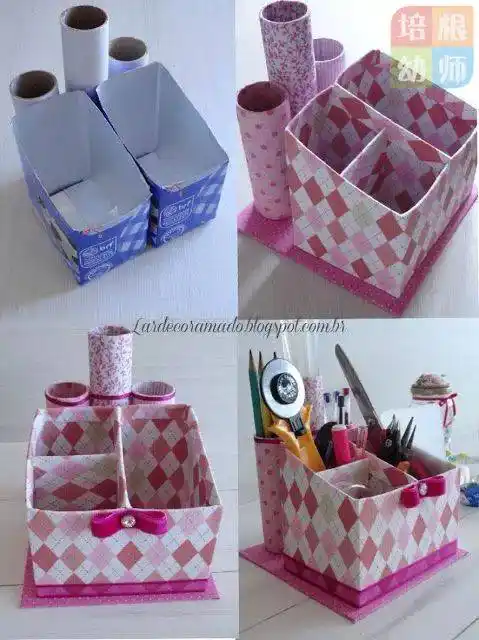 卷纸筒,鸡蛋盒,牛奶盒……50种废旧材料手工千万不要错过!