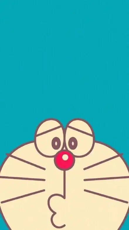 有没有这样的蓝色背景的哆啦a梦图片
