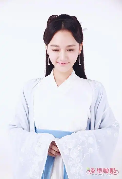 自己制作简单婉约古装发型女子半盘发低调显古典美的造型设计