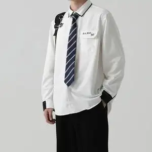 木村叔dk男装原创刺绣正版制服衬衫