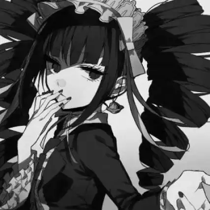 超霸气女生头像黑白二次元冷艳高冷的妹子