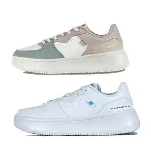 361度女鞋小白鞋2022年春季新款白色运动鞋361皮面轻便休闲鞋6614