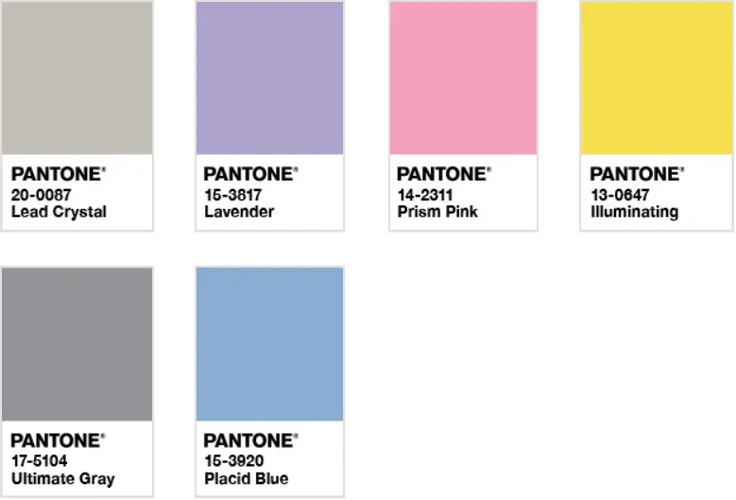 潘通发布2021年年度双流行色亮丽黄和极致灰