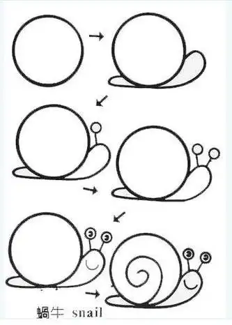 小画家们自己也能学会简单易学的简笔画教程,快教孩子们吧简单易学的