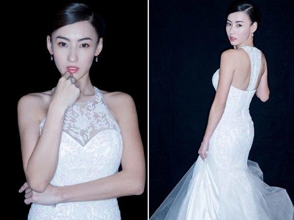张柏芝公开上传婚纱照洋溢幸福笑容美炸