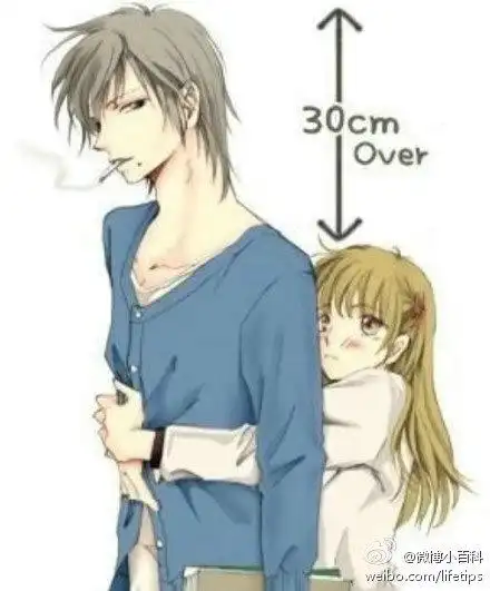 【情侣身高差梗】情侣最萌身高差是30cm,卧槽突然想到,1米8的学姐你去