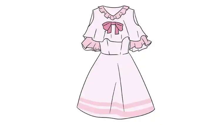 公主裙简笔画