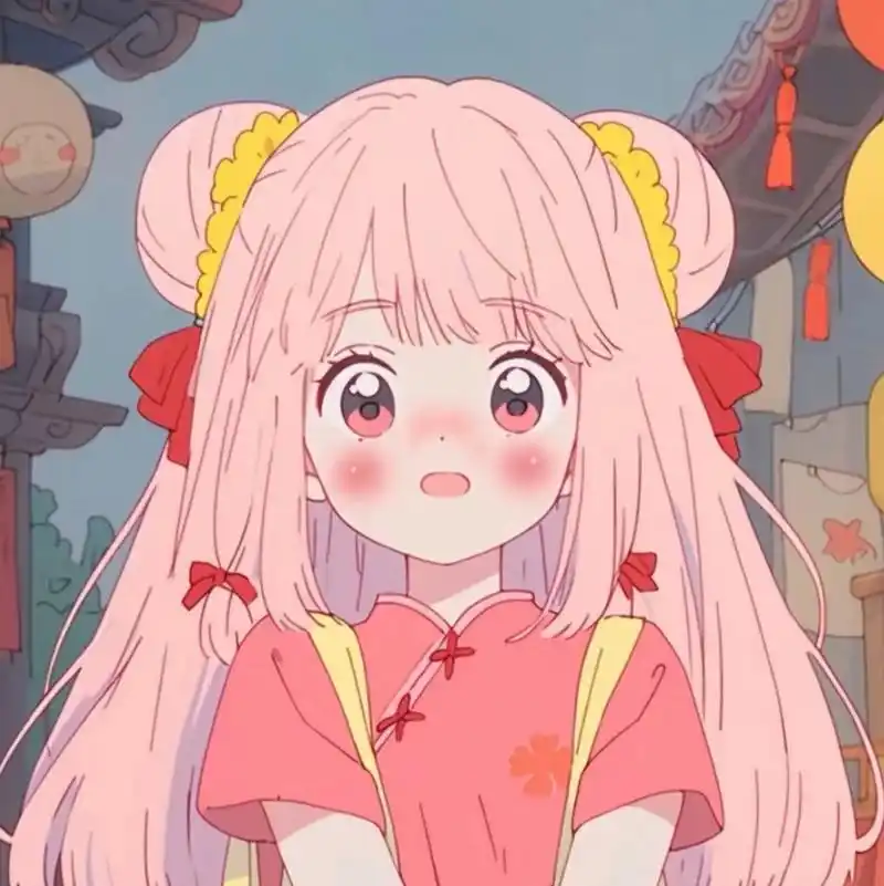 【二次元美少女头像分享】 有点紧张害羞的可爱萌妹. 好想捏一捏.