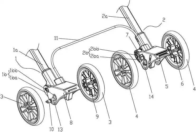 一种婴儿车的刹车装置
