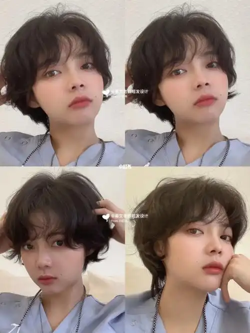 发型,这款卷度为s卷度与c卷度 的相加,整体凸显自然蓬松凌乱的效果