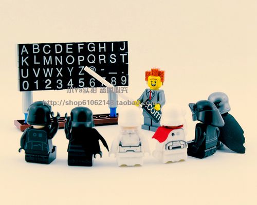 小颗粒积木配件阿拉伯数字符号字母 1*1光板名字名片name card