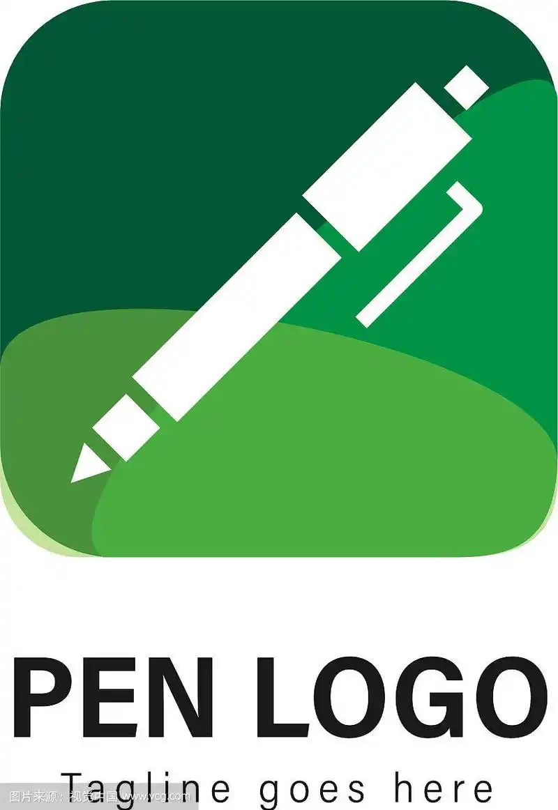 钢笔标志模板设计钢笔标志具有现代感
