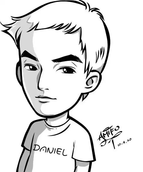 daniel wu(今天吴彦祖要来公司了~~好开心呀)|涂鸦/潮流|插画|amiko