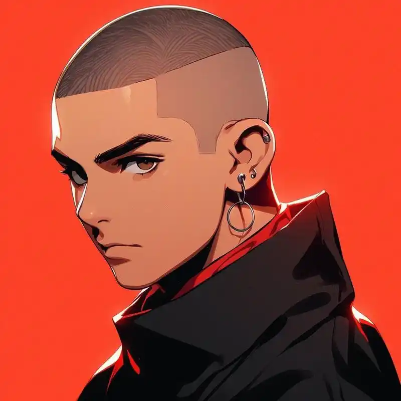 【盯】midjourney动漫风男头 响应粉丝要求加更一期寸头男生